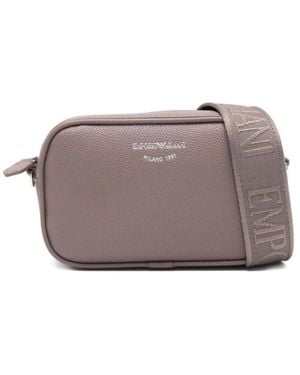 Emporio Armani Taube Graue Schultertasche Stilvolles Design