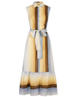 Amotea Shirt Dresses - Metallic