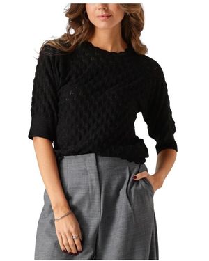 Object Round-Neck Strickwaren - Schwarz