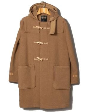 Gloverall Single-Breasted Coats - Marrón