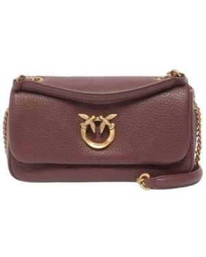 Pinko Tassen ,Rood ,Leer Click Soft Horizontal Chain - Paars