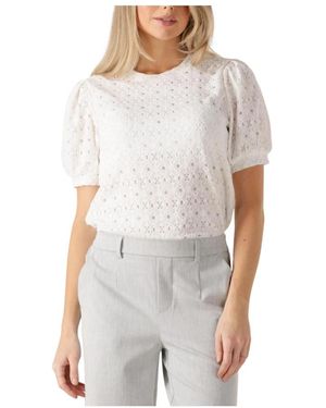 Object Objlaila S/S Re Top - Wit
