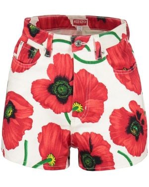 KENZO Denim Shorts - Rouge