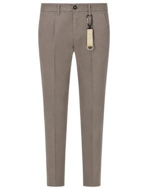 Manuel Ritz Slim-Fit Trousers - Grey