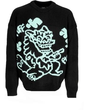 DOLLY NOIRE Puff Dragon Sweater - Schwarz