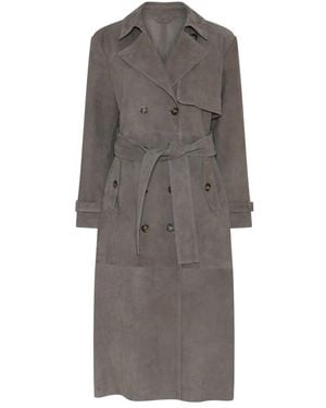 Bruuns Bazaar Trench Coats - Grigio