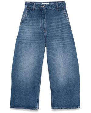 Studio Nicholson Blaue Jeans Mit Verdecktem Reißverschluss