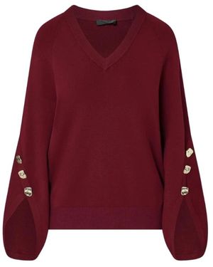 Liu Jo V-Neck Knitwear - Rouge