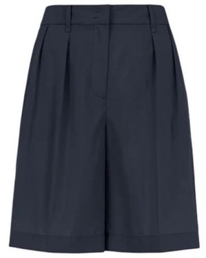 Bomboogie Flowing Lyocell Bermuda Shorts - Blauw