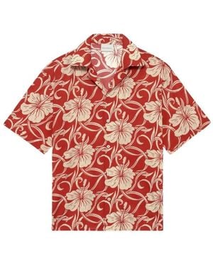 Drole de Monsieur Short Sleeve Shirts - Red