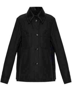 Sportmax Jassen ,Blauw ,Katoen Superbo Jas - Zwart