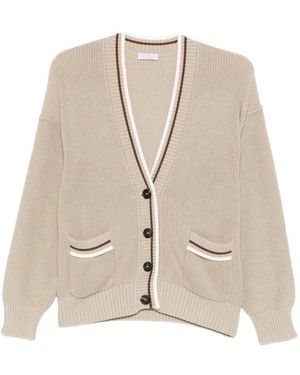 Brunello Cucinelli Cardigans - Natural