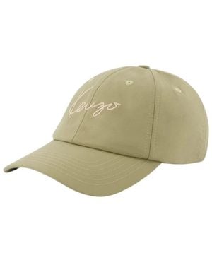 KENZO Signature Embroidered Cap - Grün