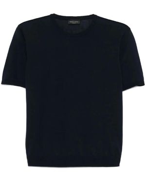Roberto Collina Girocollo Mc T-Shirt - Schwarz