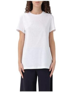 Max Mara Relaxed Fit T-Shirt Met Geborduurde Details - Wit