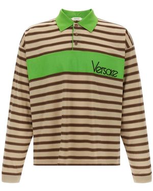 Versace Tops ,Veelkleurig ,Polo Shirts - Groen