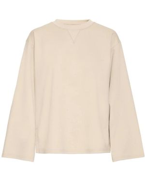 Ichi Long Sleeve T-Shirts - Natural