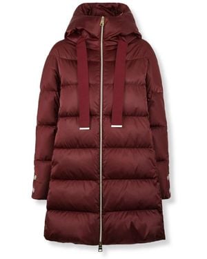 Herno Jassen ,Rood ,Katoen A-Shape Donsjas