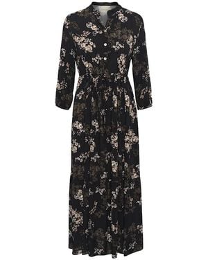 Cream Midi Dresses - Black