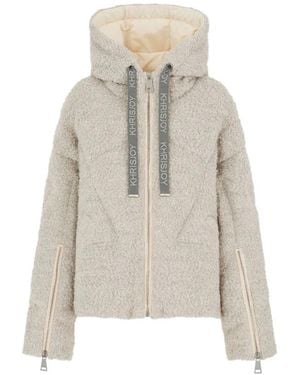 Khrisjoy Jassen ,Grijs ,Katoen Iconic Milan Jacket - Naturel