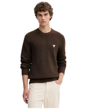 Guess Round-Neck Knitwear - Black