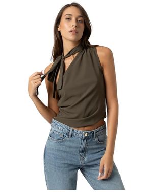 Kocca Sleeveless Tops - Brown