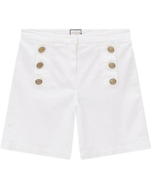 Seductive Korte Broeken ,Wit ,Leer Short Shorts