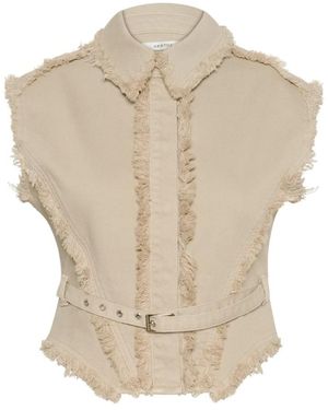 Gestuz Vests - Natural