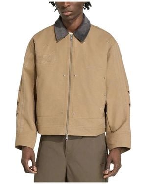 adidas Fitness ,Katoen Premium Bomberjack - Naturel