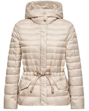 Moncler Jassen ,Doudoune Légère À Taille Coulissée Actuel B - Naturel