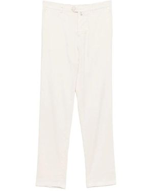 Kiton Slim-Fit Trousers - Blanc