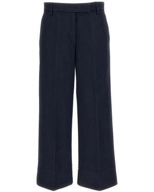 Thom Browne Cotton Gabardine Chino Broek - Blauw