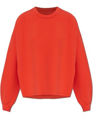 Nike Fitness ,Rood ,Katoen 24.7 Impossibly Soft Oversized Crew-Neck Top