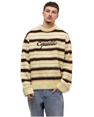 Equalite Stripe Knit Sweater - Mettallic