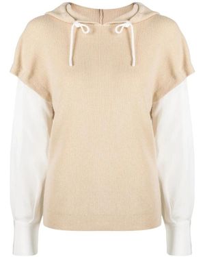 Max & Moi Round-Neck Knitwear - Natural