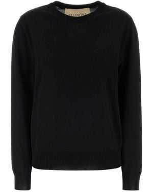 Valentino Garavani Round-Neck Knitwear - Black