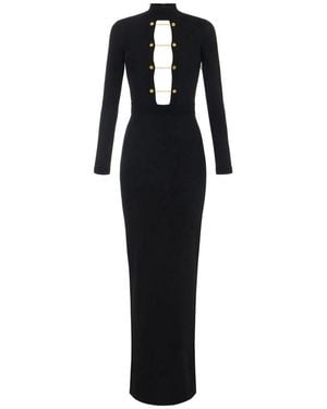 Elisabetta Franchi Knitted Dresses - Black