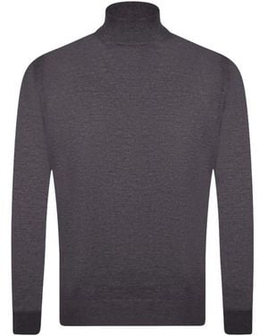Gran Sasso Truien & Vesten ,Grijs ,Wol Lupo Trui - Blauw