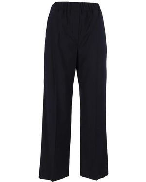 Weekend by Maxmara Broeken ,Blauw ,Wol Hateley Lange Broek - Zwart