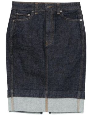 KHAITE Denim Skirts - Blue