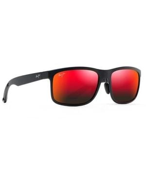 Maui Jim Matt Schwarz Sonnenbrille Rm449-02 - Rot