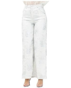 ViCOLO Wide Jeans - Blanco