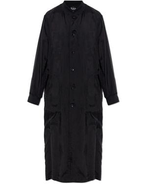 Comme des Garçons Single-Breasted Coats - Negro