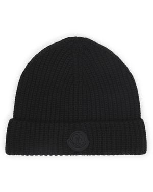 Moncler Cotton Beanie - Schwarz