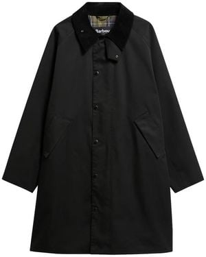 Barbour Lange Transport Regenjacke - Schwarz