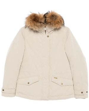 Woolrich Faux Fur & Shearling Jackets - Natural