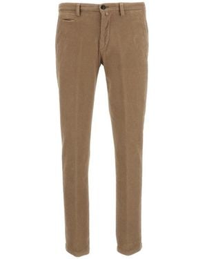 BRIGLIA Slim-Fit Trousers - Natural