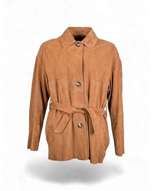 Peuterey Machuca Suede Jacket - Bruin