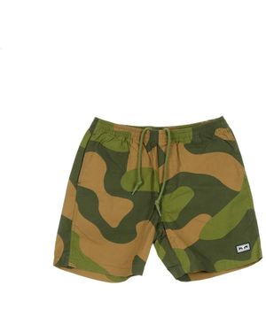 Obey Jungle Camo Shorts - Groen