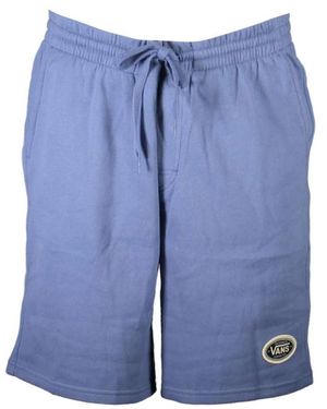 Vans Korte Broeken ,Blauw ,Katoen Blauwe Katoenen Fleece Broek Met Logo